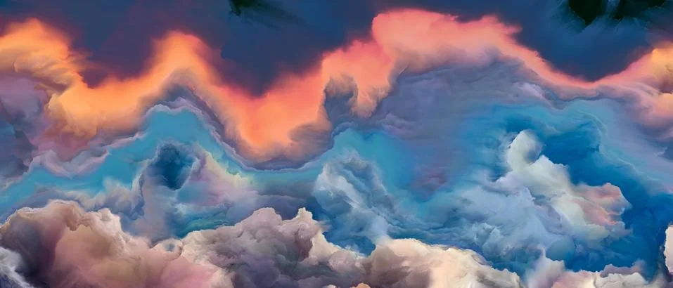 Vision of Cloudscape Stock Illustration