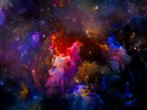 Vision of Color Space Stock Illustration