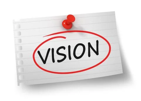 Vision concept 3d illustration isolated Stock Illustration