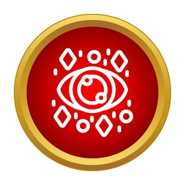 Vision concept icon with sparkling abstract elements 스톡 일러스트