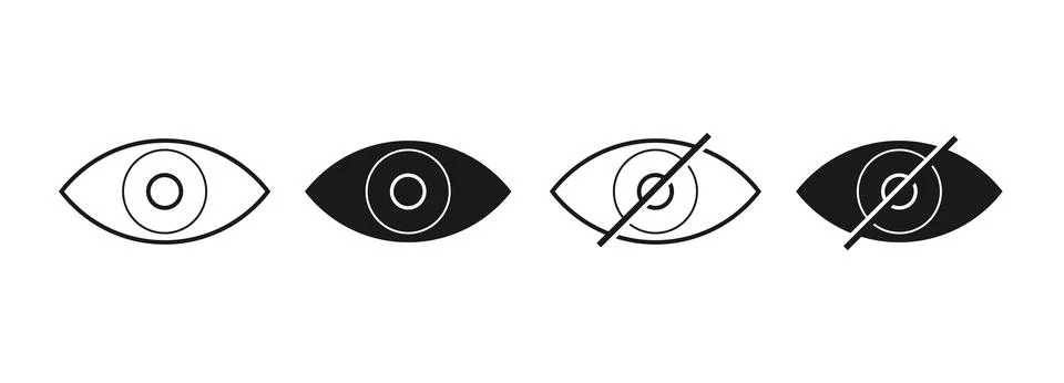 Vision Control Concept Vector illustration Illustrazione stock