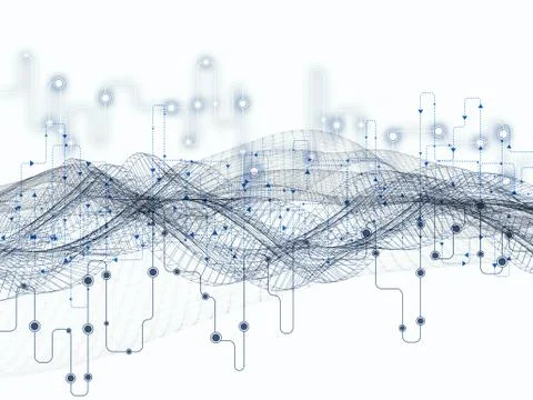 Vision of Data Transfers Illustrazione stock