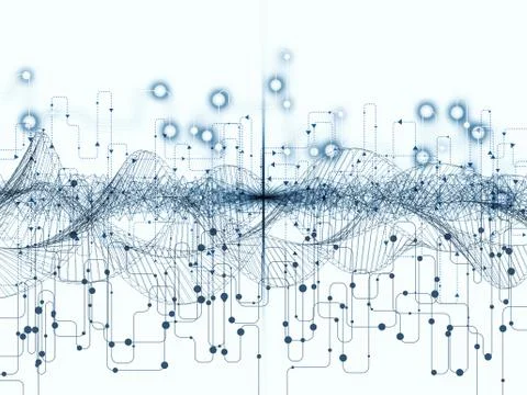 Vision of Data Transfers Illustrazione stock