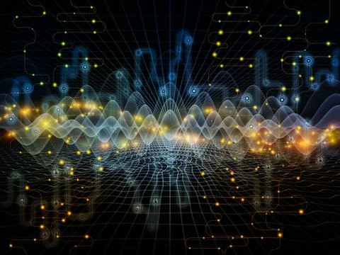 Vision of Data Transfers Stockillustratie