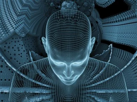 Vision of Digital Identity Stock Illustration