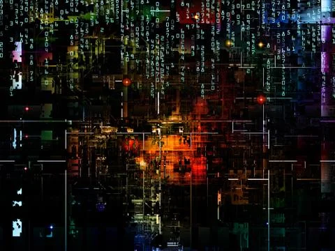 Vision of Digital Network Ilustração Stock