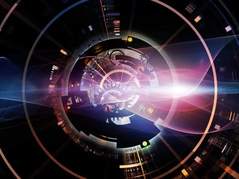 Vision of Digital Processing Stock Illustration