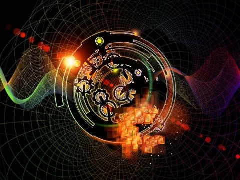 Vision of Digital Processing Stock Illustration