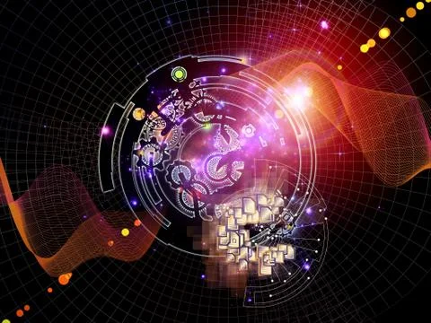 Vision of Digital Processing Stock Illustration