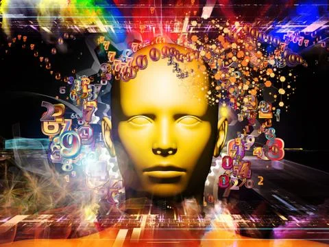 Vision of Digital Science Stock-Illustration