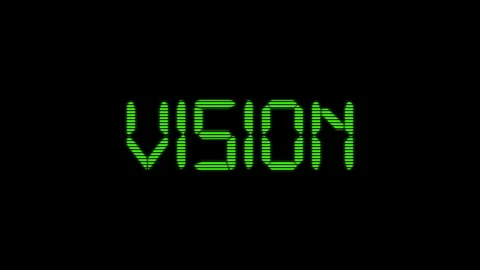 Vision Digital Typewriter text concept animation. Stock Footage 243100647