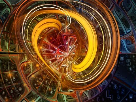 Vision of Digital World Stock Illustration
