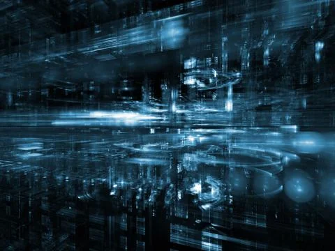 Vision of Digital World Stock Illustration
