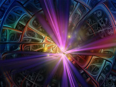 Vision of Digital World Stock Illustration