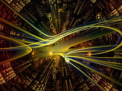 Vision of Digital World Stock Illustration