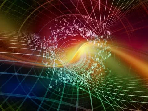 Vision of Digital World Stock Illustration