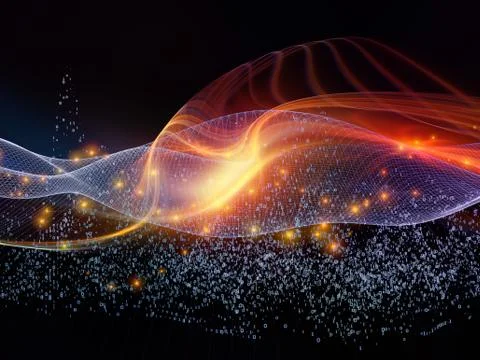 Vision of Digital World Stock Illustration