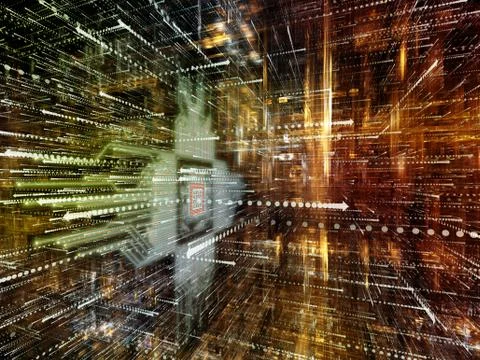 Vision of Digital World Stock Illustration