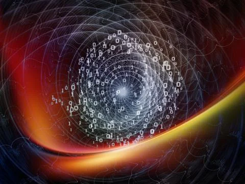 Vision of Digital World Illustrazione stock