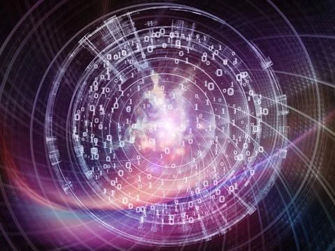 Vision of Digital World Stock Illustration