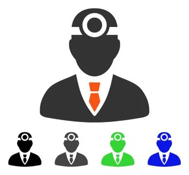 Vision Doctor Flat Icon Illustrazione stock