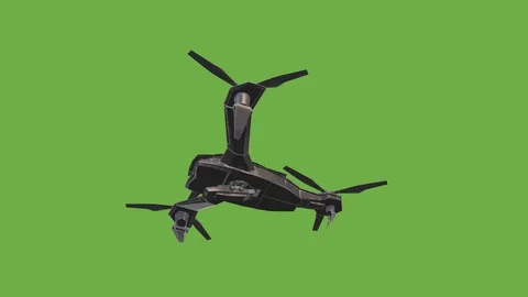 A VISION OF A DRONE FLYING Stock Footage 128812222