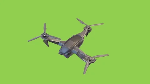 A VISION OF A DRONE FLYING Stock Footage 128812394