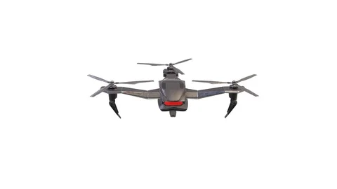 A VISION OF A DRONE FLYING Stock Footage 128812480