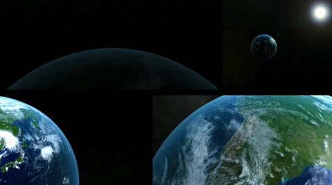 Vision of the earth from outer space 스톡 동영상 33731981