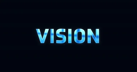 Vision. Electric lightning word. Text Animation Stock Footage 138050505