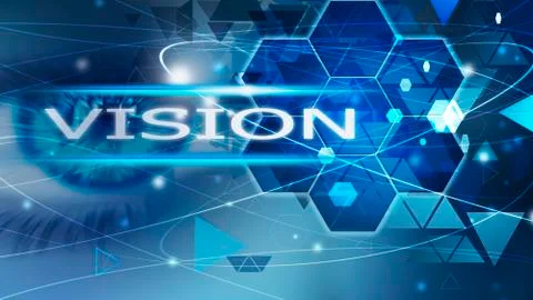 Vision eye ,Innovation Computer Data Technology,Business concept background Stockillustratie