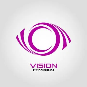 Vision eye logo Stock Illustration