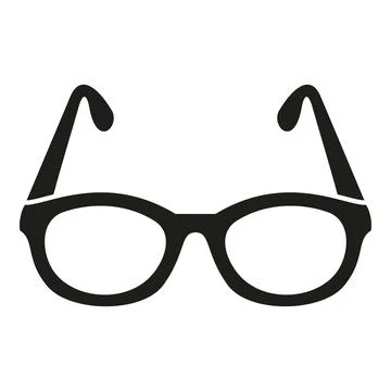 Vision eyeglasses icon simple vector. Eye test Ilustración de archivo