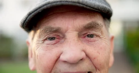 Vision, eyes and face of senior man with optometry, optical care and glaucoma Stock Footage 340603816
