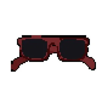 Vision glasses for the blind pixel art vector illustration Stock Illustration