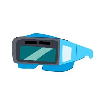 Vision goggles for augmented reality experience vector illustration Illustrazione stock
