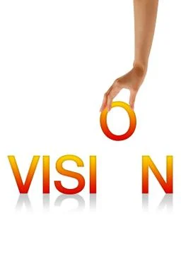 Vision - hand Illustrazione stock