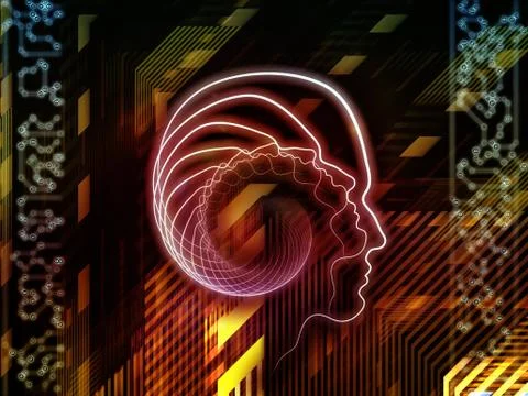 Vision of Human Technology Stockillustratie