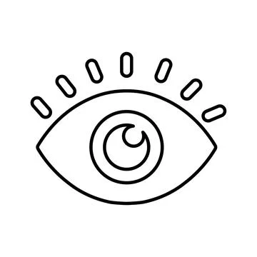 Vision icon. Stock Illustration