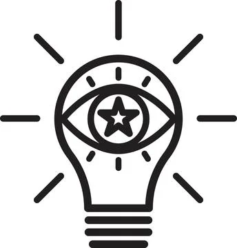 Vision icon vector Stock Illustration