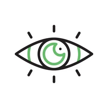 Vision icon vector image. 스톡 일러스트