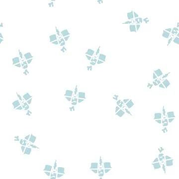 Vision improvement carrot glyph vector seamless pattern Stock Illustration