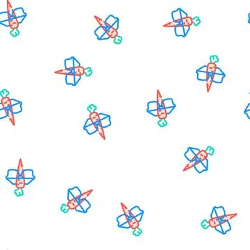 Vision improvement carrot vector seamless pattern Stock Illustration