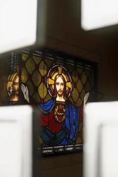 Vision of jesus inside a grave buenos aires argentina Stock Photos