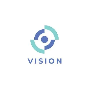 Vision logo design illustration vector template Stock Illustration