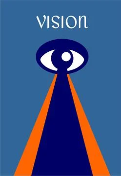 Vision logo eye vision logo type Stock Illustration