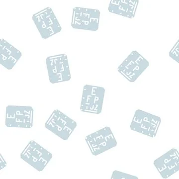 Vision loss symptom glyph vector seamless pattern Stock Illustration