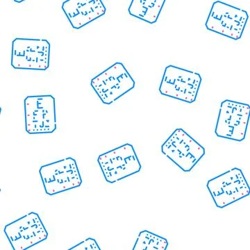 Vision loss symptom vector seamless pattern Stock Illustration