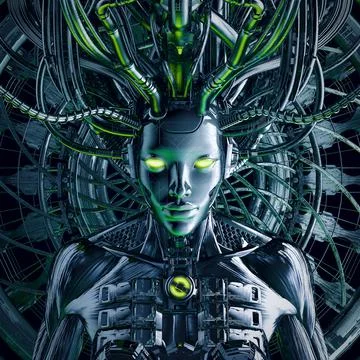 Vision of the machine Ilustração Stock