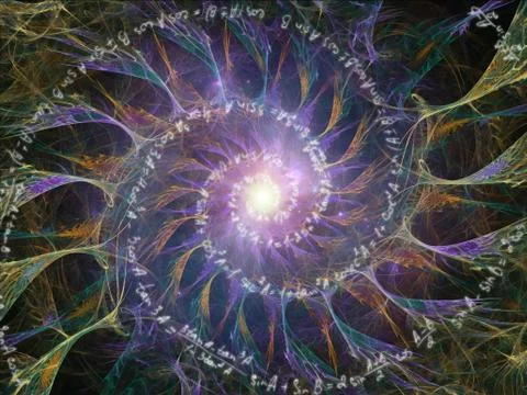 Vision of Math Vortex 스톡 일러스트